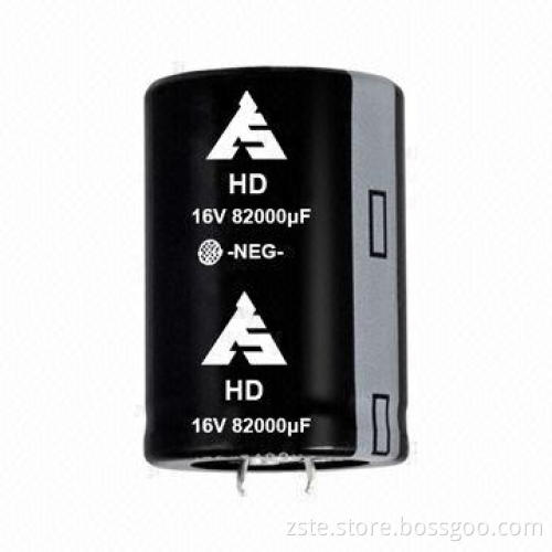 Snap-in Aluminum Electrolytic Capacitor with Large Capacitance, 16V, 82000uf, 2000h